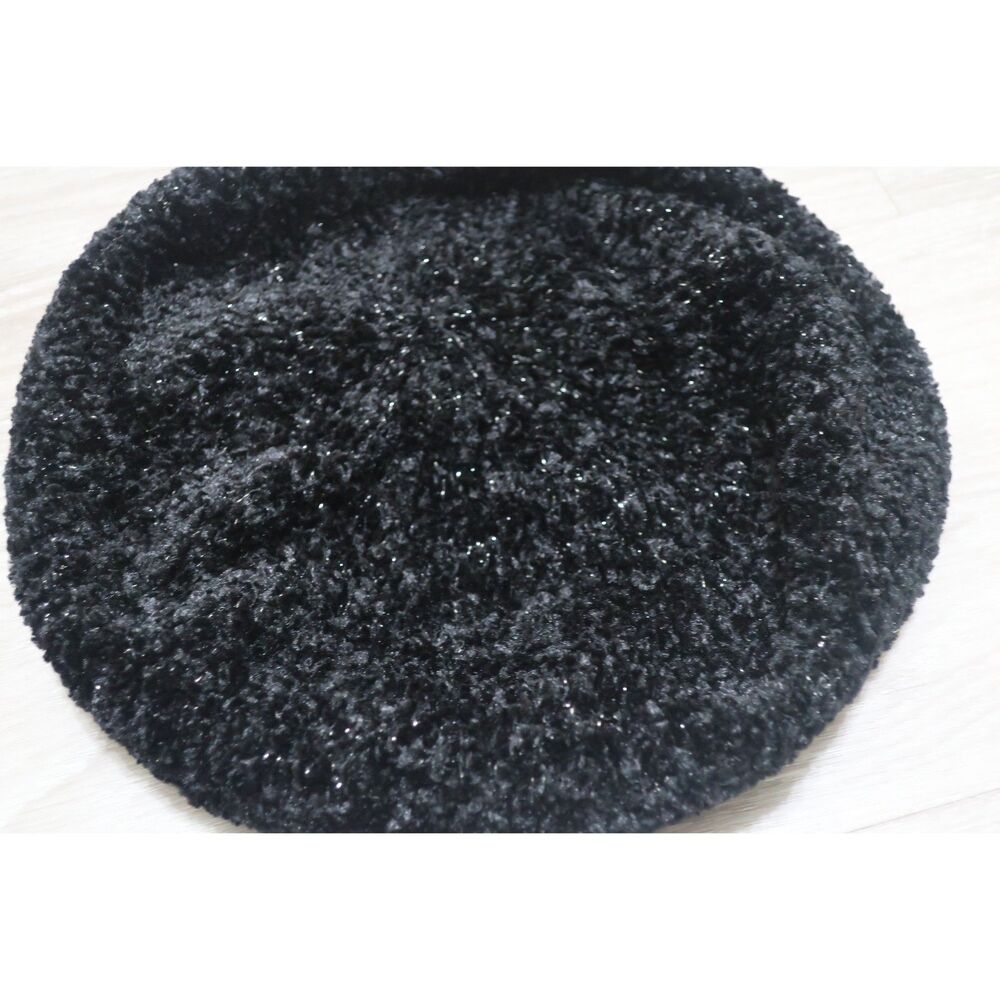 Black Shimmer Chenille Snood Lizi Pristine Condition